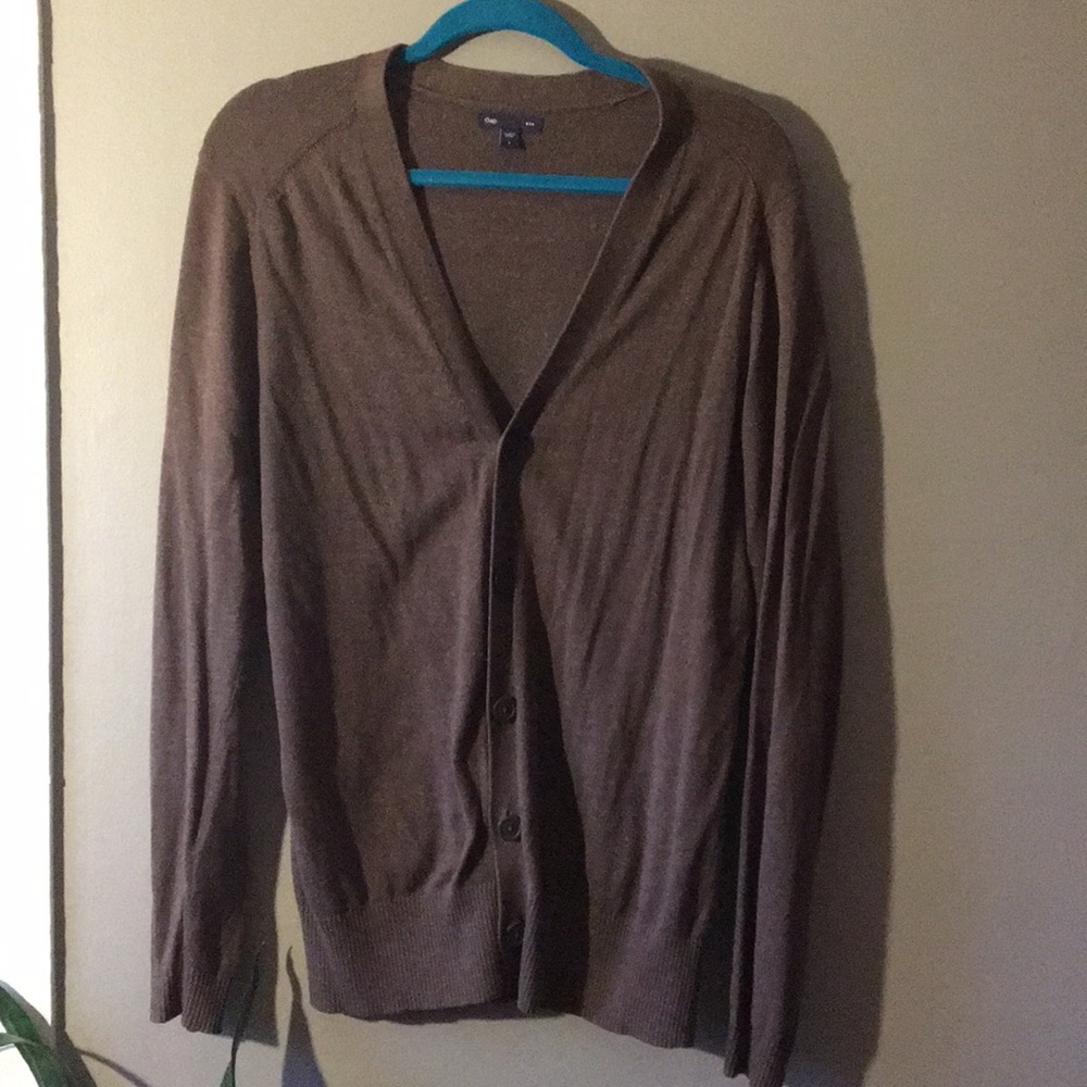 Brown Gap Cardigan